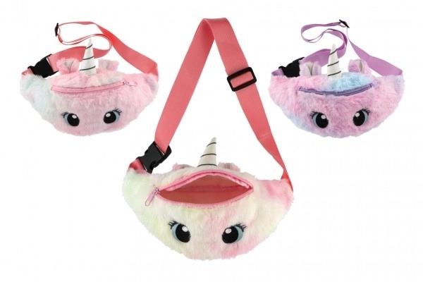 Banane en peluche licorne avec corne scintillante