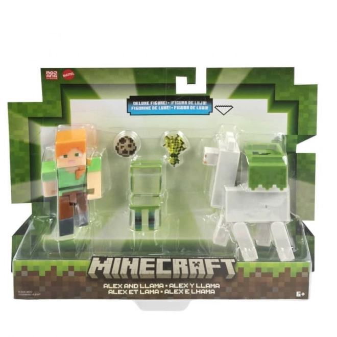 Figurines Minecraft Alex et Lama