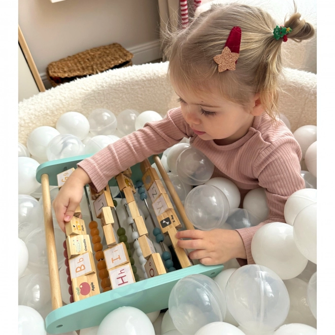 Boulier éducatif en bois et alphabet Tooky Toy