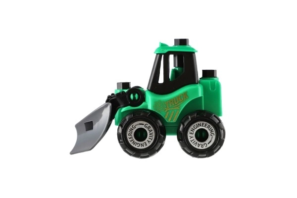 Jeu de construction auto en plastique avec roue libre
