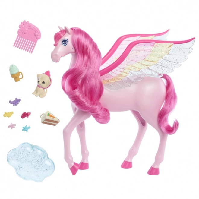Figurine Barbie Pégase magique avec lumières et sons