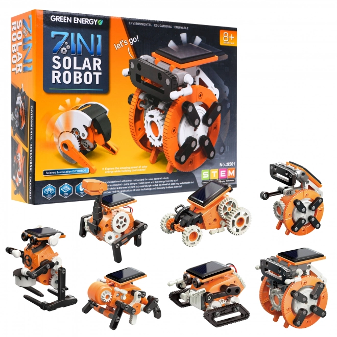 Kit de robots solaires 7 en 1 à construire pour enfants 8+ Fonction interactive
