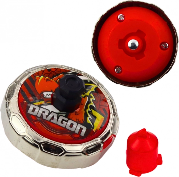Ensemble Lancer et Disque Volant Dragon Rouge