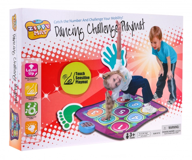 Tapis "Chiffres" pour enfants 3+ Jeu d'équilibre + 5 niveaux Mains Pieds