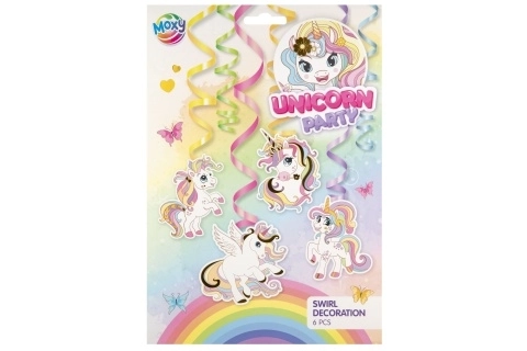 Décoration suspendue - licorne 6pcs