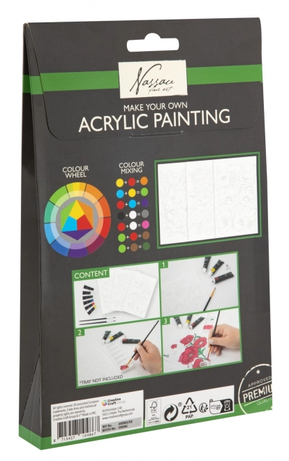 Ensemble de peinture acrylique - 4 motifs différents