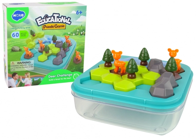 Jeu éducatif de puzzle Tetris Animaux de la forêt