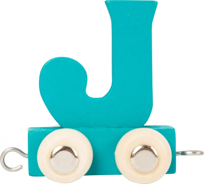 small foot train en bois – alphabet coloré lettre J