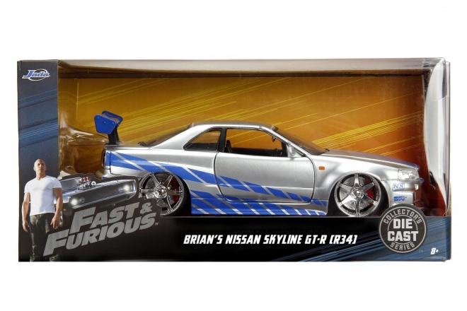 Auto rapide et furieux 2002 Nissan Skyline 1:24