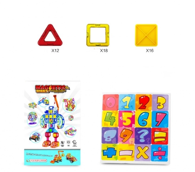 Jeu de construction magnétique 46 pcs