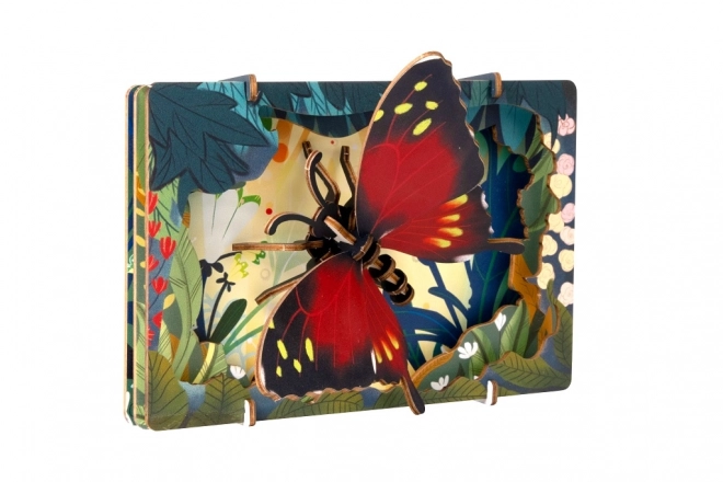 EscapeWelt puzzle en bois 3D papillon