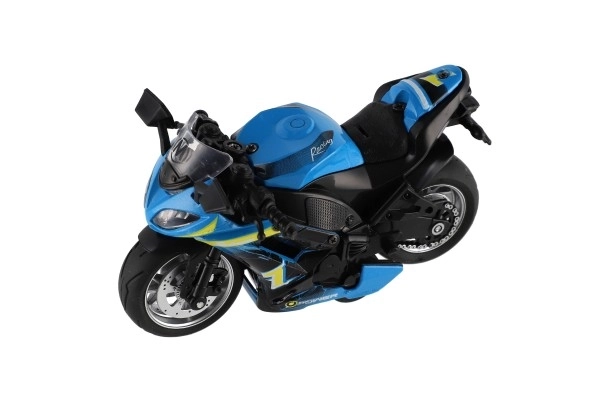 Moto de course à rétrofriction avec lumière et son