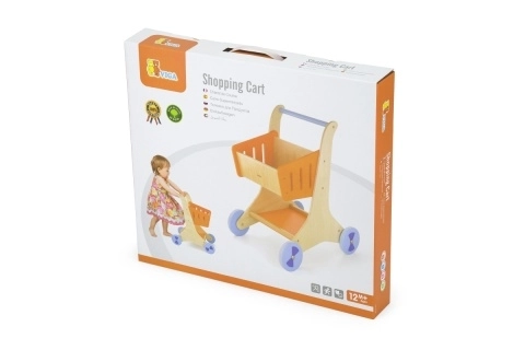 Chariot de courses en bois pour enfants 12 mois+