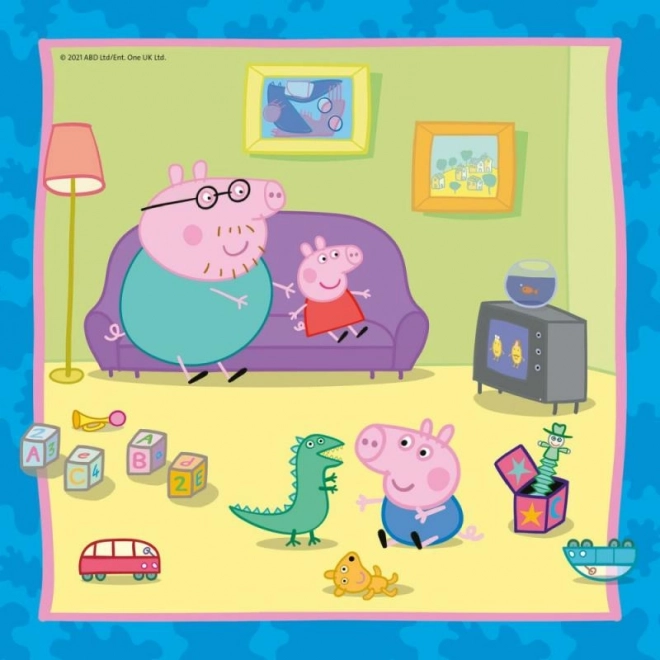 Puzzle Peppa Pig 3x49 pièces