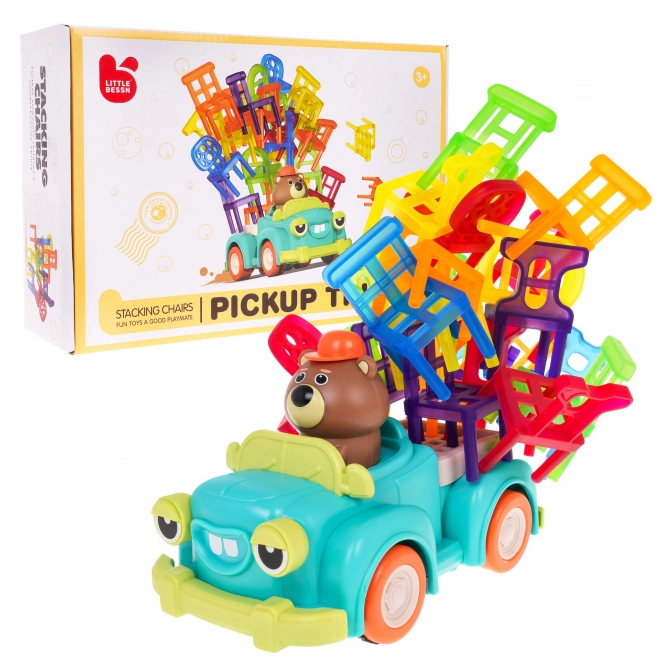 Jeu de compétence Chaises empilables et voiture pour enfants
