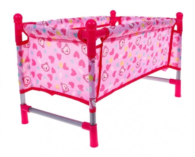 Berceau rose pour poupées