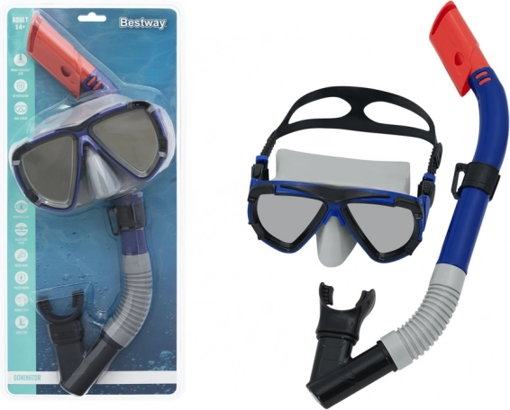ensemble de plongée noir avec masque et tuba Bestway