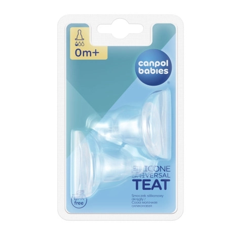Canpol bébés Tétine 0-mini silicone cerise 2pcs