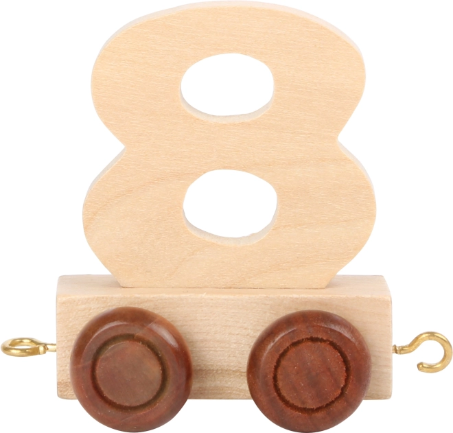 Wagonnet pour circuit de train en bois numéro 8