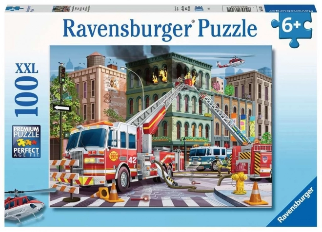 Puzzle Pompiers en action XXL 100 pièces