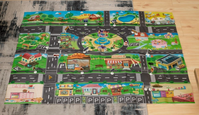 Tapis de jeu thermique pour enfants 130x100 cm - rue