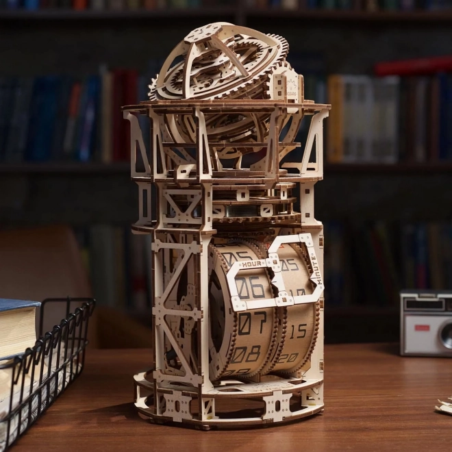 Ugears modèle mécanique en bois mécanisme d'horloge avec tourbillon