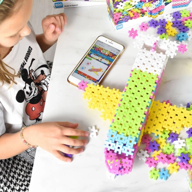 Jeu de construction Meli Basic Rose - 300 pièces