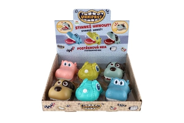 Jeu d'observation UHNIPRST, morsure de doigt animal en plastique 12x16cm 6 sortes 6pcs dans la boîte