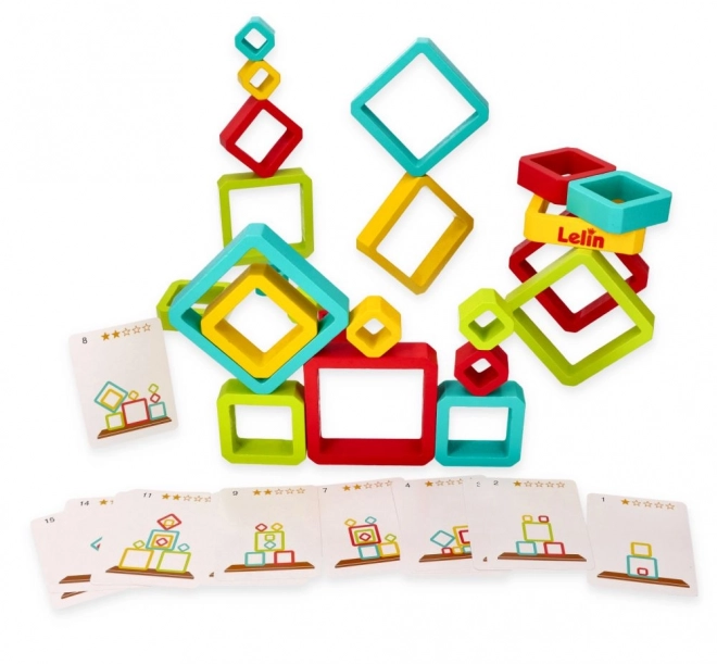 Lelin puzzle géométrique d'équilibre pour enfants