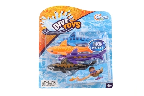 Requins colorés pour plongée