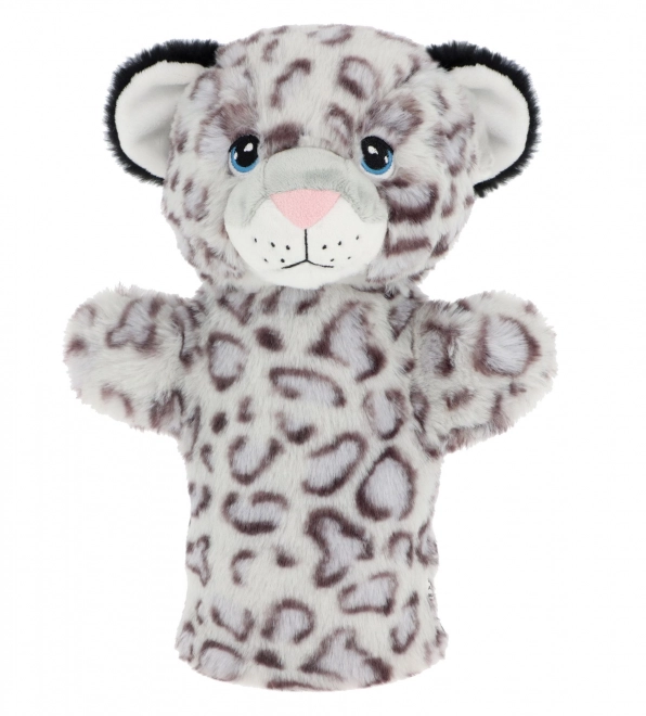 Keel Toys SE3076-2 Keeleco Léopard des neiges - marionnette écologique en peluche 27 cm