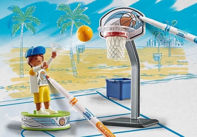 Playmobil Color Skater avec ballon de basket