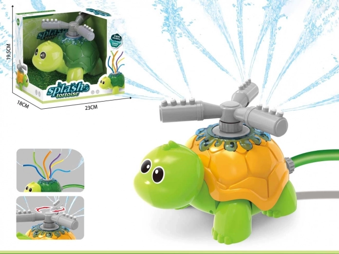 Système d'arrosage tortue avec tête rotative et 12 buses