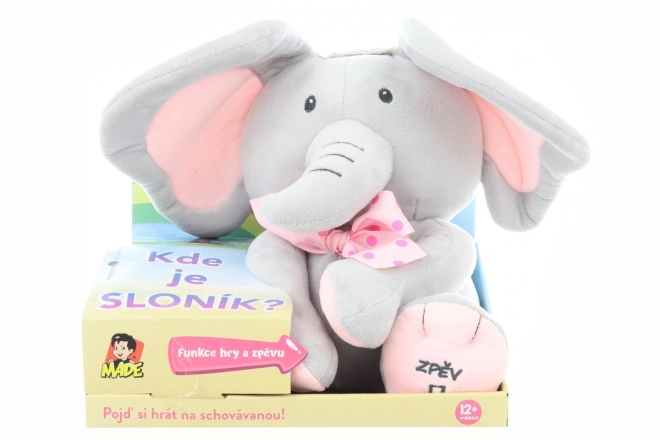 Éléphant - jeu de cache-cache à piles