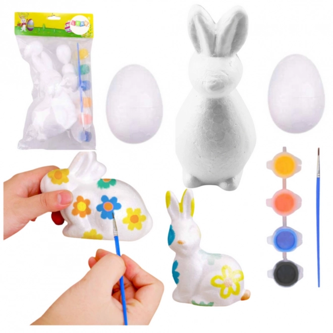 Kit de peinture pour décorations de Pâques en polystyrène