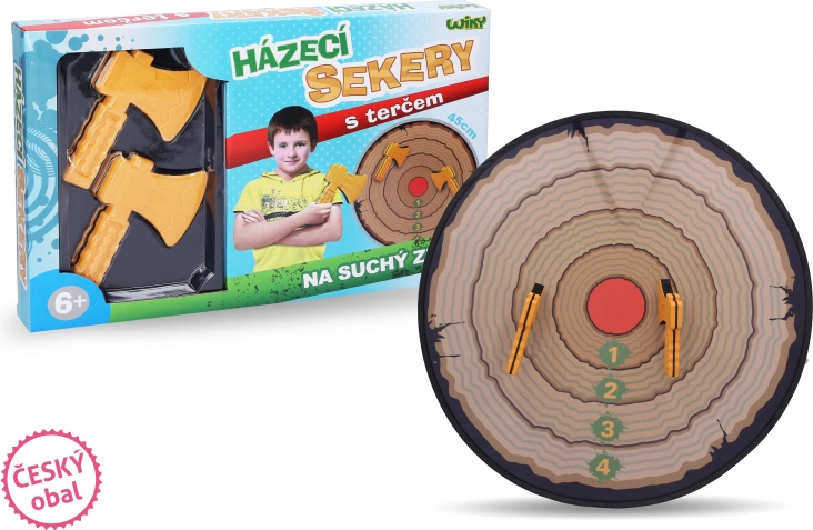 Haches à lancer pour enfants avec cible 45 cm