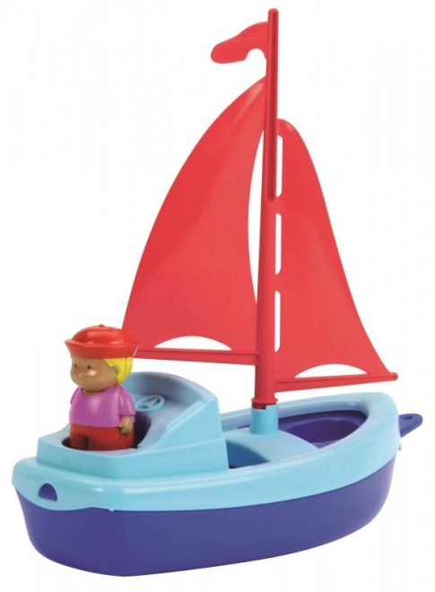 Voilier 22,5 cm avec marin