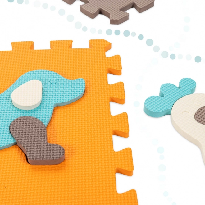 Puzzle en mousse coloré avec animaux et enclos - 25 pièces