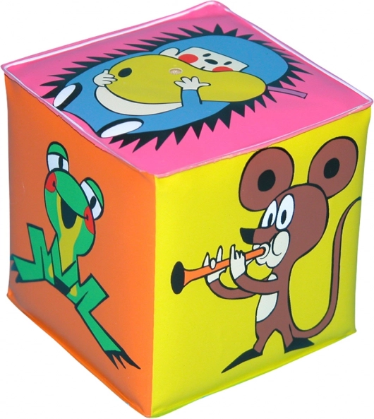 Cube sifflant avec les personnages de la taupe