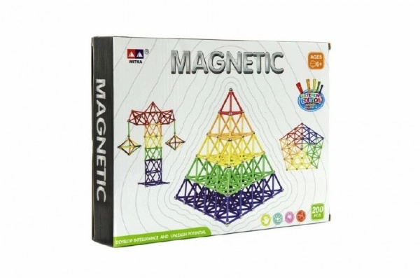 Jeu de construction magnétique Witka 200 pcs