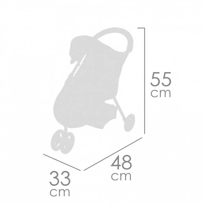 DeCuevas 90280 Poussette sportive pour poupées tricycle COCO 2024 - 55 cm