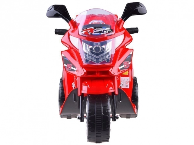 Moto de sport pour enfants avec éclairage LED coloré – Rouge