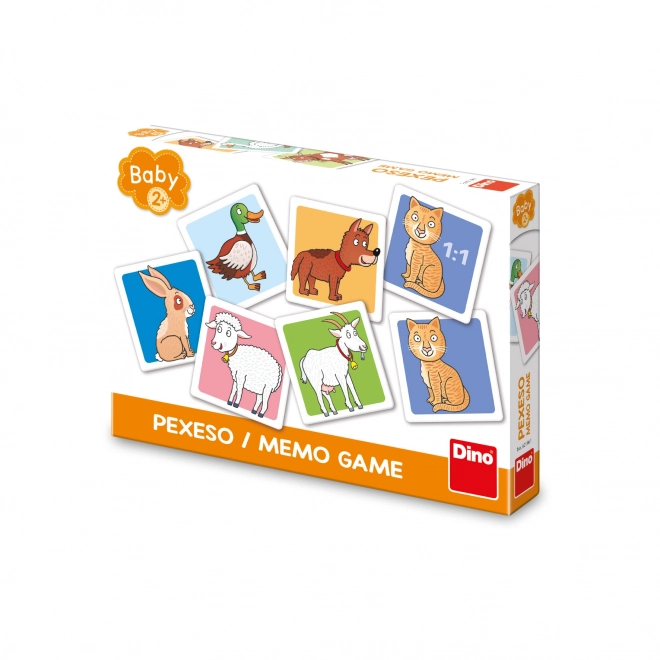 Dino Baby pexeso animaux domestiques
