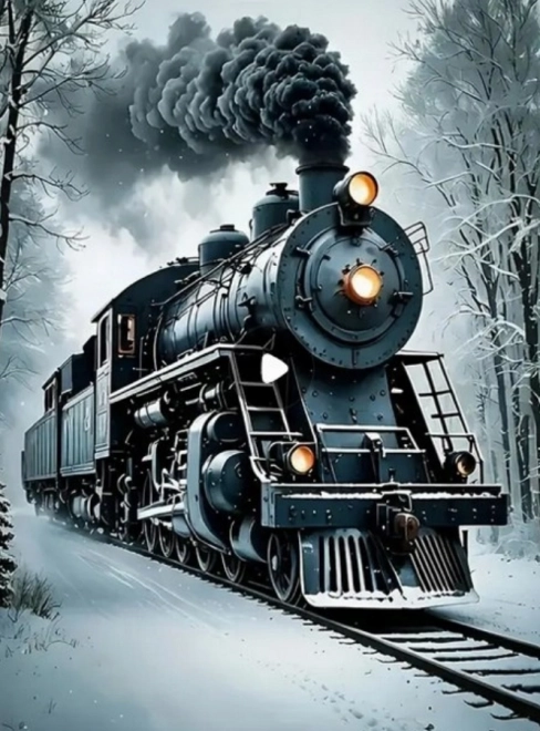 Peinture de diamant Express d'hiver 30x40cm