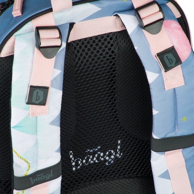 BAAGL Sac à dos scolaire Skate Moon