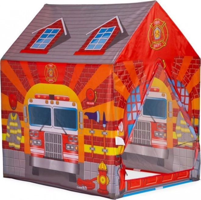 Maison de pompiers IPLAY tente pour enfants avec tunnel