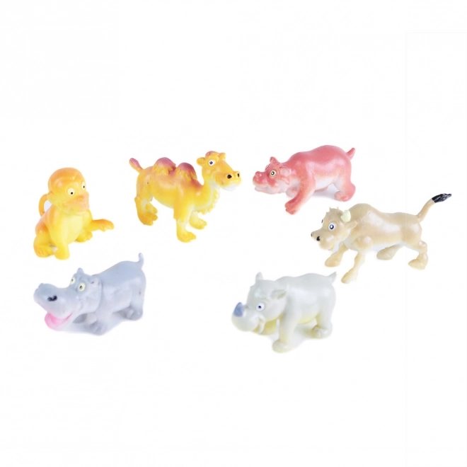 Jeu d'animaux sauvages joyeux ensemble de 6 pièces