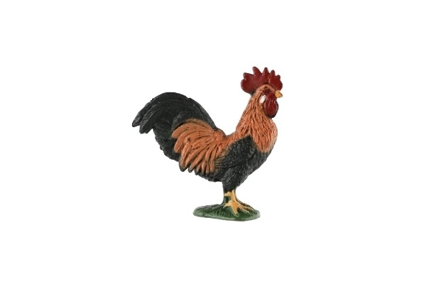 Figurine en plastique coq 5cm