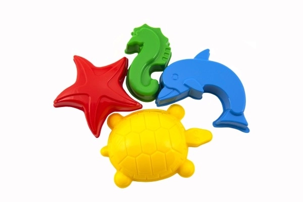 Moules à sable - animaux marins 4 pièces
