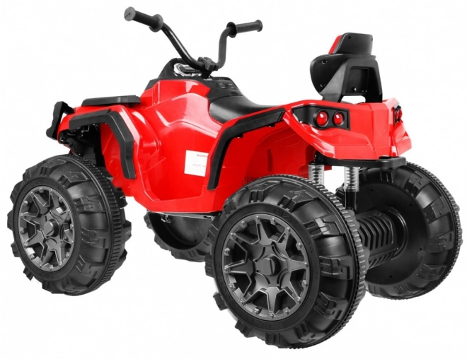 Quad ATV 2,4GHz sur batterie pour enfants Rouge + Télécommande + Roues EVA + Radio MP3 + Démarrage lent